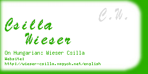 csilla wieser business card